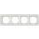 Gira 0214411 Afdekraam E3 4-voudig Lichtgrijs soft-touch
