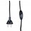 H.K. Electric 517300061 Eurosnoer met schakelaar Zwart 120 + 80 CM