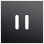 Niko 224-56102 Enkelvoudige afdekplaat voor tweevoudige schakelfuncties Rocker alu black brushed