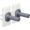 Niko 226-57002 Set voor tweevoudige schakelfuncties Toggle Alu blue grey