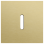 Niko 227-56101 Enkelvoudige afdekplaat voor enkelvoudige schakelfuncties Rocker alu gold brushed