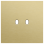 Niko 227-57102 Enkelvoudige afdekplaat voor tweevoudige schakelfuncties Toggle Alu gold brushed