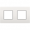 Niko 120-76800 Tweevoudige afdekplaat met 71 mm centerafstand Intense white
