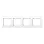Schneider Electric Merten 478425 M-Smart 4-voudig afdekraam Actief wit