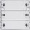 Gira 510300 KNX RF Tastsensor Drievoudig