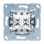 Jung 532-4EU Multipulsdrukker 2-voudig 10 A 250V Gedeelde wip