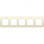 Niko 100-76005 Vijfvoudige afdekplaat met 71 mm centerafstand Original cream