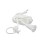 Nedco 608.029.03 trekkoord koord Wit 150cm
