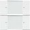 Busch-Jaeger 6736/01-84 Wandzender ZigBee Light Link, 2-kanaals Future linear Studiowit (draadloze wandzender)