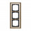 Busch Jaeger 1723-846 Busch-dynasty Afdekraam 3-voudig Messing antiek Decor Ivoorwit