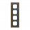 Busch Jaeger 1724-843 Busch-dynasty Afdekraam 4-voudig Messing antiek Decor Antraciet