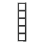 Jung GCR 2985 Afdekraam voor horizontale en verticale combinatie 5-voudig Glanzend Chroom
