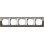 Gira 0215766 Event Clear Afdekraam 5-voudig Clear Bruin met overgangsafdekplaat Aluminium