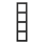 Jung AL 2984 D Afdekraam voor horizontale en verticale combinatie 4-voudig Dark (gelakt aluminium)