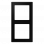 Jung LS 982 SWM Afdekraam voor horizontale en verticale combinatie 2-voudig Grafietzwart mat 