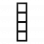 Jung LS 984 SWM Afdekraam voor horizontale en verticale combinatie 4-voudig Grafietzwart mat 