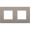 Niko 123-76800 Tweevoudige afdekplaat met 71 mm centerafstand Intense bronze