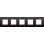 Niko 124-76005 Vijfvoudige afdekplaat met 71 mm centerafstand Intense dark brown
