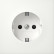 Gira 4453112 F100 Wandcontactdoos met randaarde 16 A 250 V~ met shutter Zuiver wit glanzend