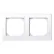 Schneider Electric Merten 478225 M-Smart 2-voudig afdekraam Actief wit
