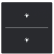 Busch Jaeger LFBT/A.2.63.11-885 Future Linear Afdekking 2-voudig voor keypad met symbool “Verlichting” Zwart mat