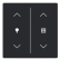 Busch Jaeger LFDW/A.2.63.11-885 Future Linear Afdekking 2-voudig wip voor keypad met symbool “Dimmen/Jaloezie" Zwart mat