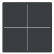 Busch Jaeger LFW/A.4.63.11-81 Future Linear Afdekking 4-voudig voor keypad Antraciet