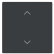 Busch Jaeger LFAW/A.1.63.11-81 Future Linear Afdekking 1-voudig wip voor keypad met symbool “omhoog omlaag" Antraciet