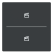 Busch Jaeger LFST/A.2.63.11-81 Future Linear Afdekking 2-voudig wip voor keypad met symbool “Scene" Antraciet