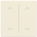  Busch Jaeger LFAW/A.2.63.11-82 Future Linear Afdekking 2-voudig wip voor keypad met symbool “omhoog omlaag" Ivoorwit